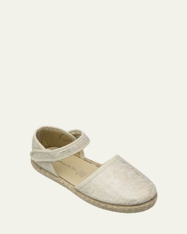 Girl's Linen Classic Espadrille Sandals, Baby/Toddler/